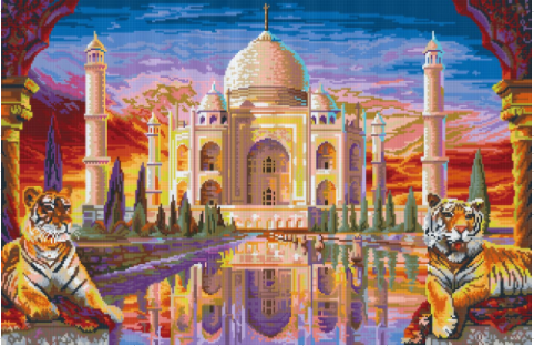 Taj Mahal - 32 Baseplate PixelHobby Mini-mosaic Art Kit
